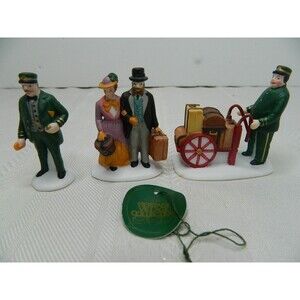 Department 56 Heritage Village Holiday Travelers 5571-9 Set of 3 In Original Box